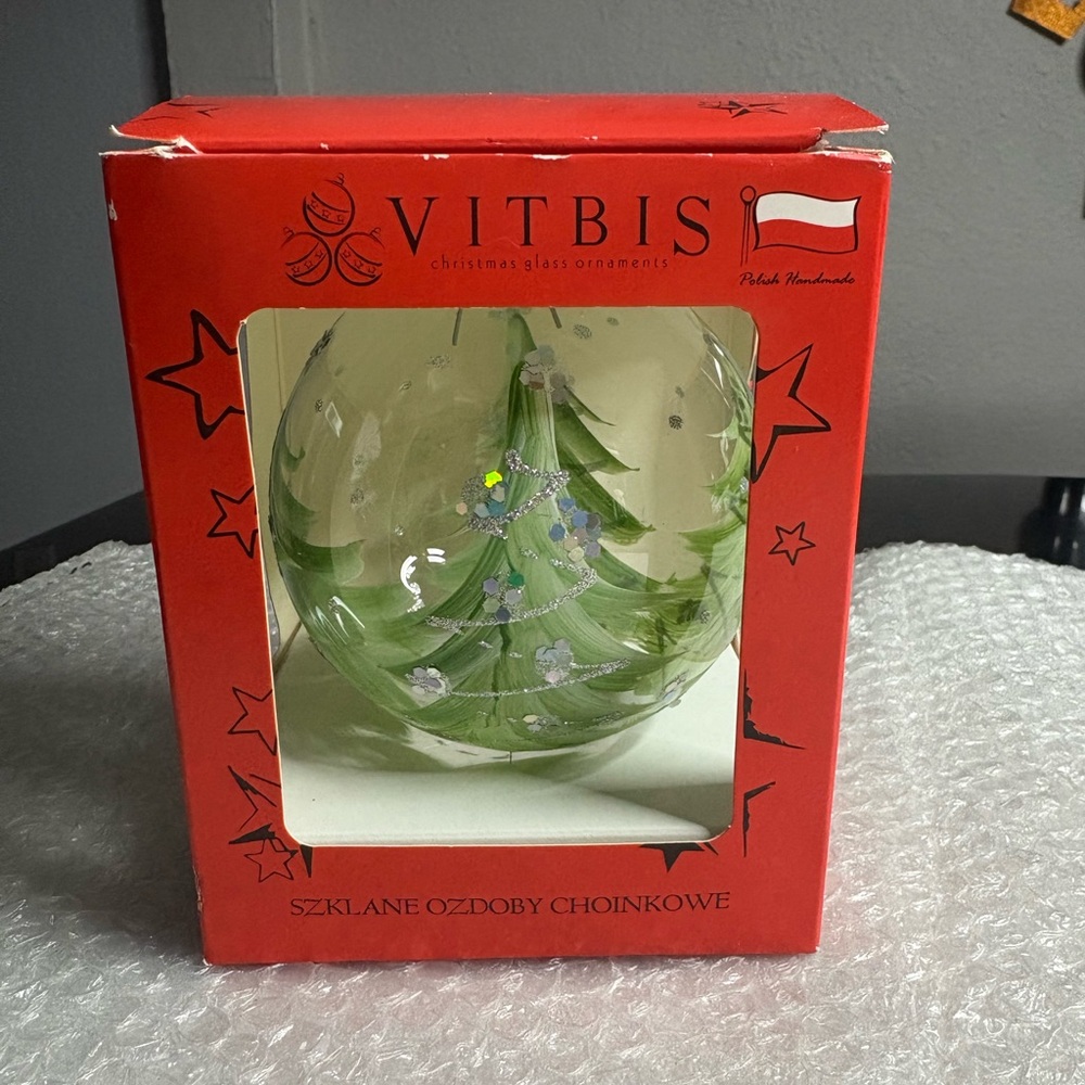 Vitbis Christmas glass ornaments